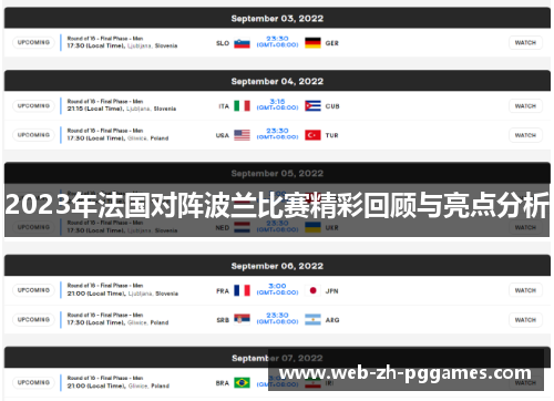 2023年法国对阵波兰比赛精彩回顾与亮点分析 2023年法国对阵波兰比赛精彩回顾与亮点分析